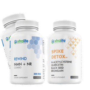2 bottles Rewind, 1 bottle Spike Detox